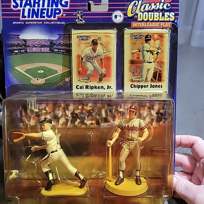 #ad 2000 STARTING LINEUP HASBRO CLASSIC DOUBLES CAL RIPKEN CHIPPER JONES $13.99