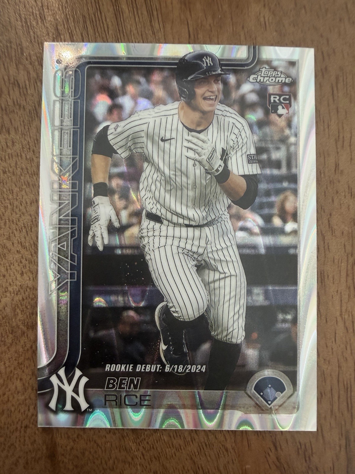 2025 Topps Chrome Update Series - Ben Rice #USC138, RayWave Refractor (RC)