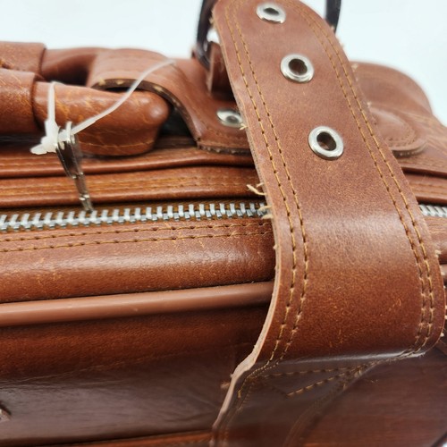 Vintage Browning Leather Briefcase Attache Case Brown Locking Travel Bag w/ Keys - Bild 9 von 17