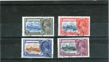 King George v 1935 Silver Jubilee used stamps set Trinidad and Tobago