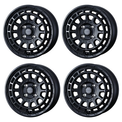 WEDS MUDVANCE X TYPE F Wheels 14x5.0J+30 4x100 Full Mat Black [Set of 4]