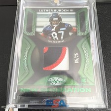 2025 Panini Certified Mirror Green Luther Burden III RC Patch /25 #NGJ-LBN Bears