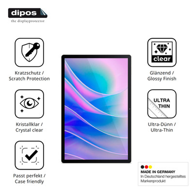 2x Schutzfolie klar für Acer Iconia A14 Displayschutzfolie Folie Display Schutz