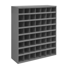 Durham Mfg 361-95 Prime Cold Rolled Steel Pigeonhole Bin Unit, 12 In D X 42 In