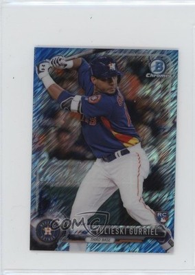 2017 Bowman Chrome Minis Blue Shimmer Refractor Yuli Gurriel Yulieski RC 1m01