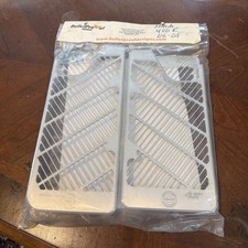 Bullet Proof Designs Radiator Guards Silver For Honda CRF450R CRF450X 2006-2008