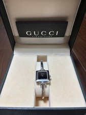 GUCCI Bangle Watch 1900R BLK STEEL From Japan
