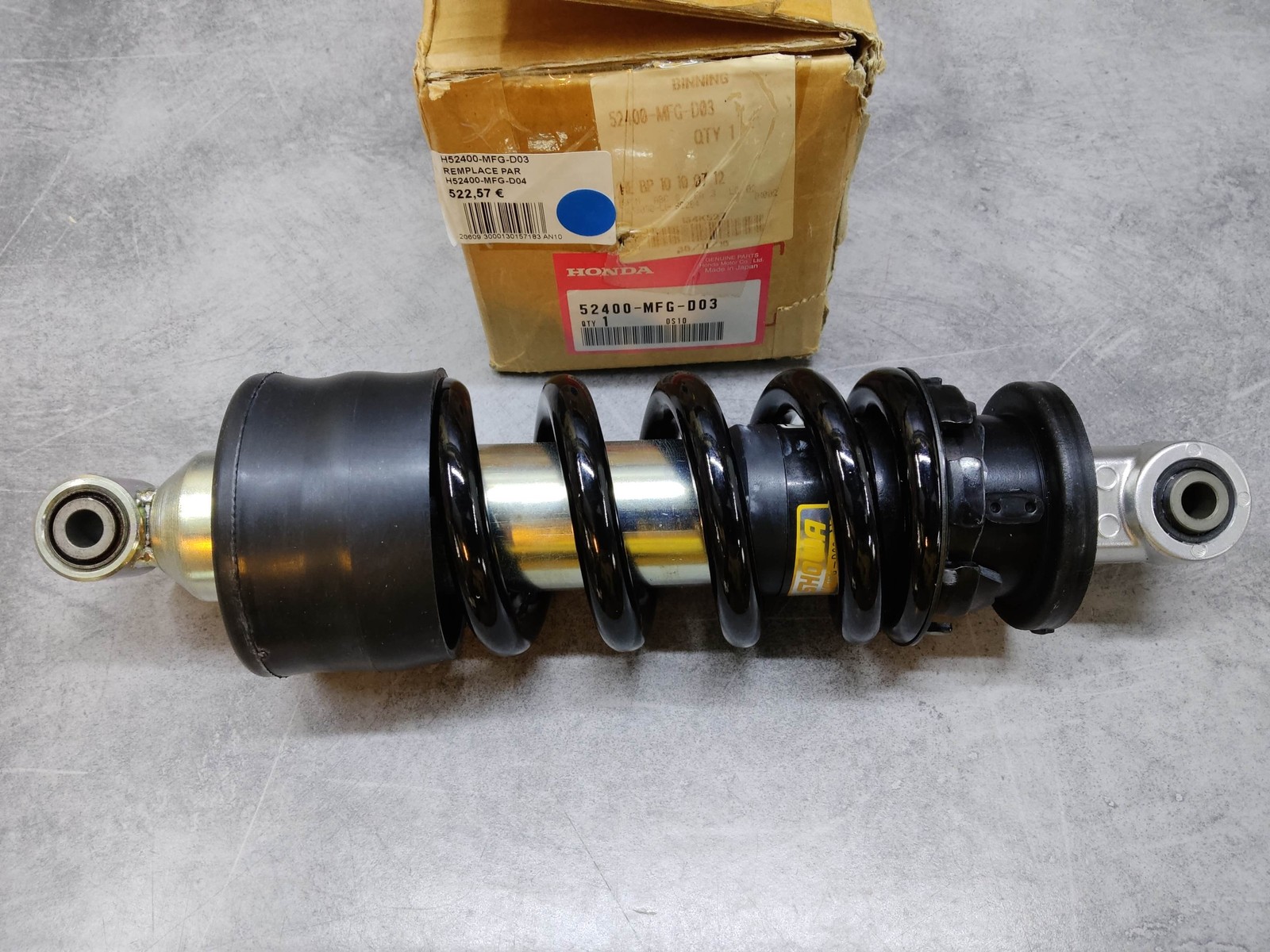 Amortisseur arrière pour CB600F Hornet 07-09 remplace Honda 52400-MFG-D03