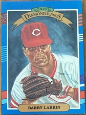 BARRY LARKIN Cincinnati Reds 1990 Donruss Diamond Kings #5