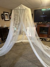 White Princess Queen Size Bed Canopy