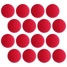  2 Count Red Clown Nose for Kids Sponge Balls Props Cosplay Accessories