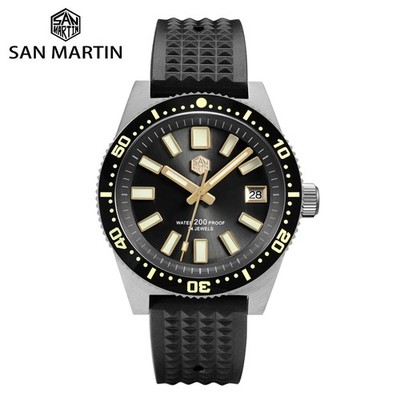 San Martin 40mm 62MAS V3 Diver Watch NH35 Automatic Kanagawa Surf Dial 20Bar