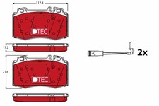 Bremsbelagsatz Vorne für Mercedes W203 Cl203 S203 W211 Vf211 S211 W220 62-12