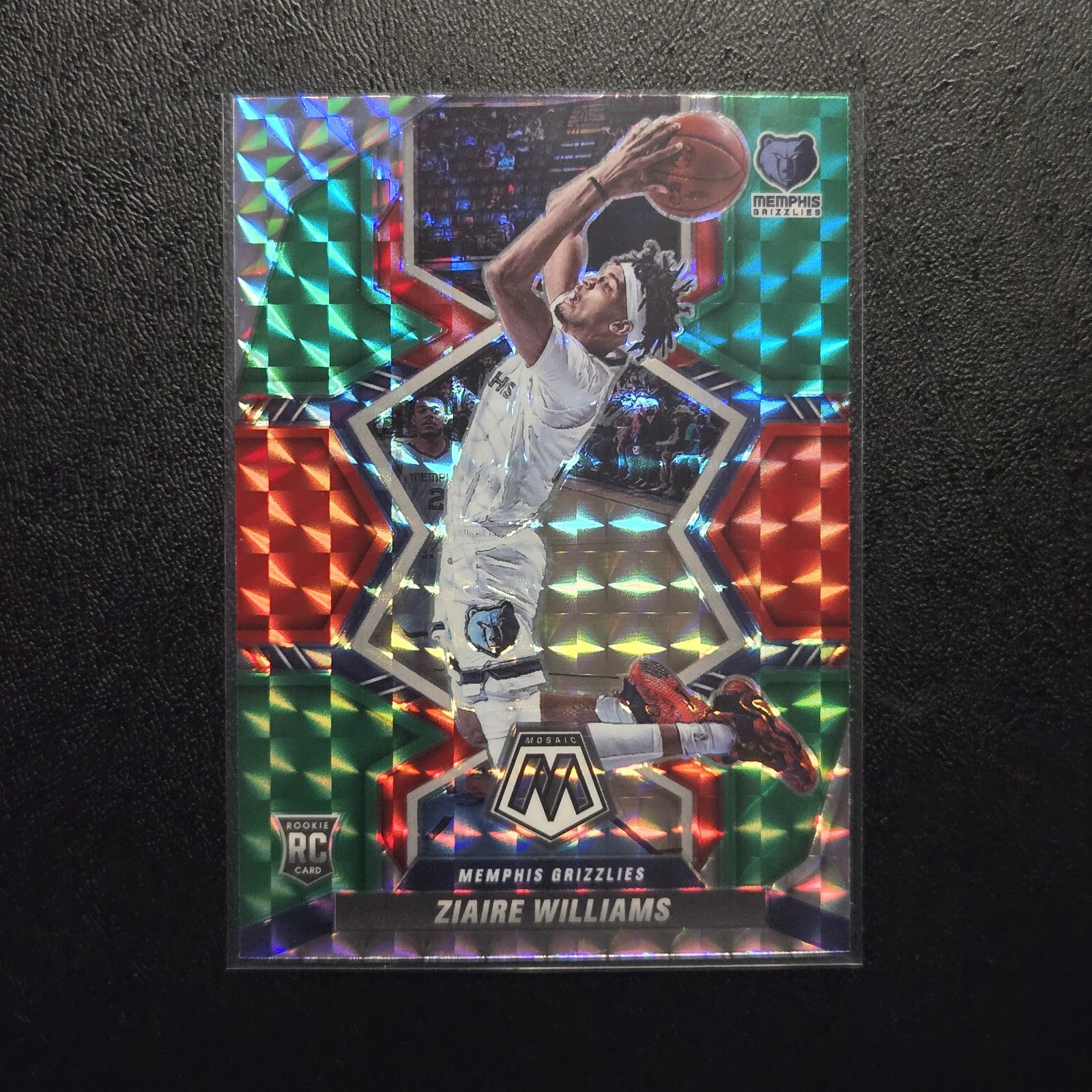 2021 Mosaic Rookies Choice Red & Green Prizm Ziaire Williams #216 Rookie RC