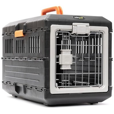 Pet Carrier & Crate, 21.5''L x 12''W x 14''H - Collapsible for Small Cats and Do...