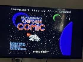 Captain Comic NES Game - Blue Cartridge - Tested  - Cartridge Only