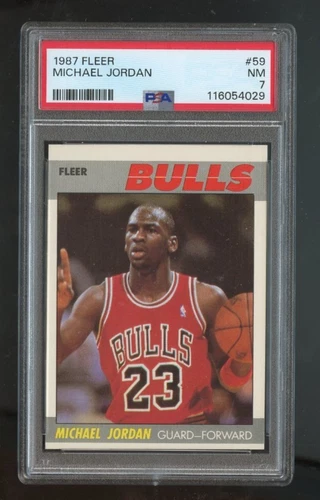 1987 Fleer #59 Michael Jordan PSA 7 NM