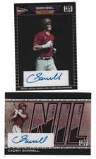 2026 Leaf Pro Set Metal Caden Sorrell Autograph Lot of 2