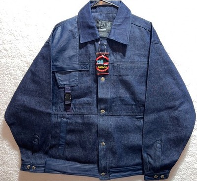 Limited Edition D.N.M Denim Jacket Medium 100% Cotton Made In Vietnam Button Cuf