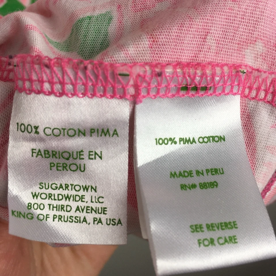 Lilly Pulitzer Flamingo Dress Women S Henley Preppy Beach Vacation Tropical - Image 3 of 4