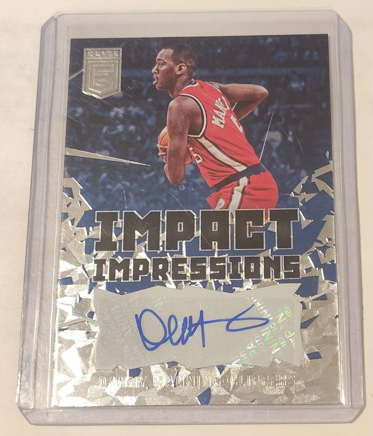 2021-22 Panini Donruss Elite Impact Impressions Danny Manning #II-DMN Auto