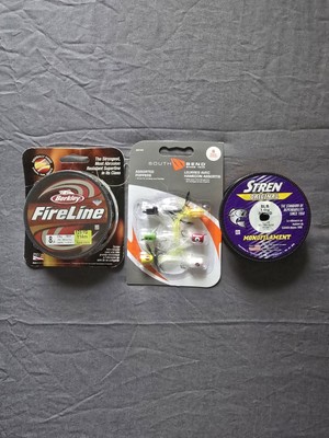 New Berkley FireLine Braided & Stren Monofilament Fishing Lines 8lb Test & Lures