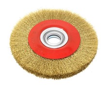 WEN WW8058 8-Inch x 3/4-Inch Crimped Steel Bench Wire Wheel Pack of 1, Gold
