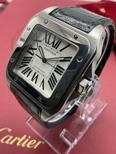 Cartier Santos 100 Automatic Steel. Model #2556, Larger 38mm Watch 12