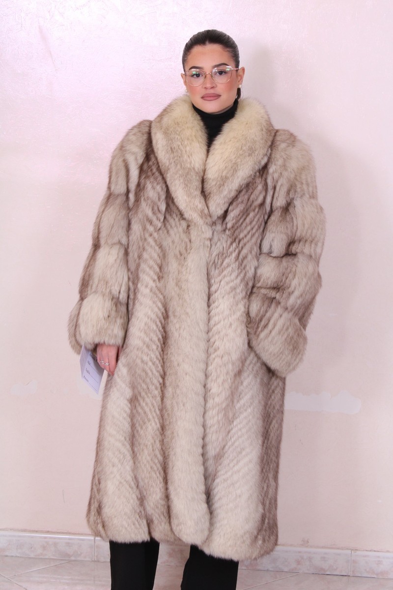 JACKET FOX FUR COAT FUCHS PELZMANTEL FOURRURE RENARD GIACCA