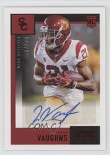 2021 Panini Chronicles Draft Picks Score Rookie Red 7/149 Tyler Vaughns Auto 0cv