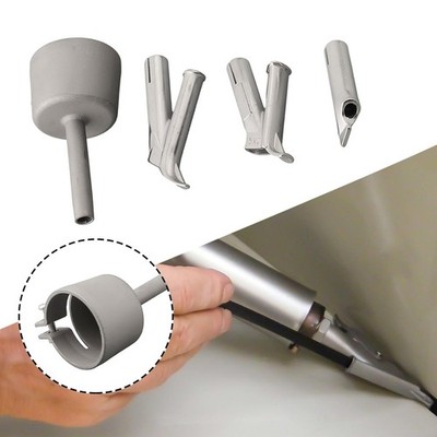 4Pcs Plastic Welder Tips, Heat Gun Speed Welding Nozzle for Hot Air Welding 35mm