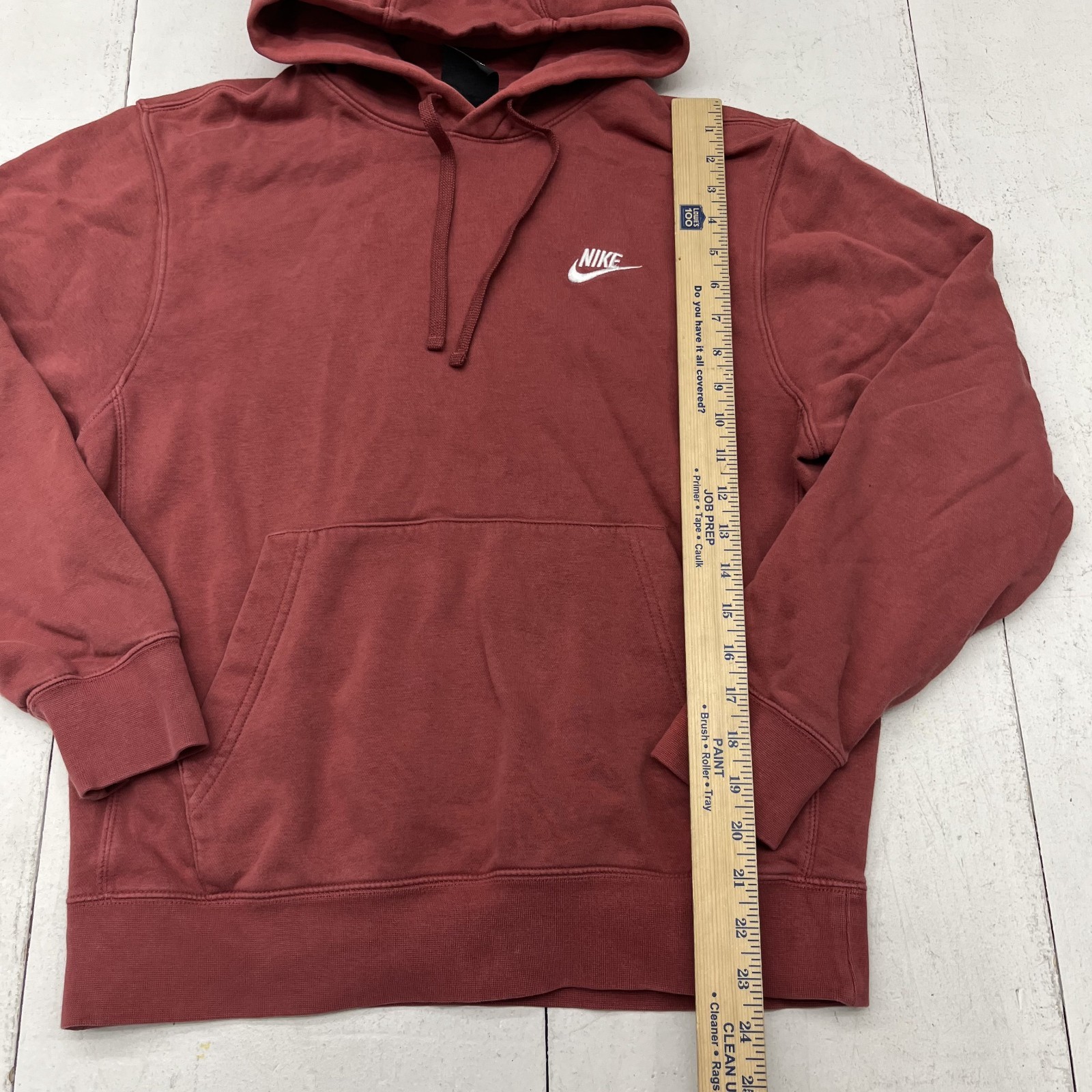 Nike Red Pullover Drawstring Hooded Sweatshirt Wo… - image 6