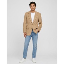 Bill Blass PARISIAN Made in USA 100% Camelhair Tan Blazer See Measurements