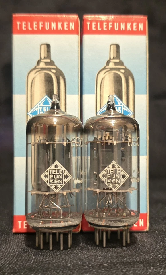 TELEFUNKEN 12AX7 ECC83 ТРУБКА ЛЕГЕНДАРНЫЙ БРИЛЛИАНТ МАРКА ЗАПАДНОЙ ГЕРМАНИИ ПОДОБРАННЫЙ НАБОР - Изображение 2 из 4