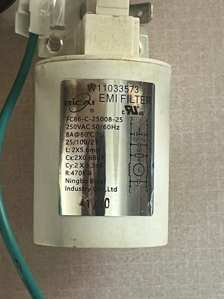 Maytag Washer EMI Filter W11033573. All Cords Included And Screws - Image 2 of 4