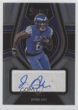 2022 Panini Select Draft Picks Rookie Signatures Josh Ali #RS-JAL Auto