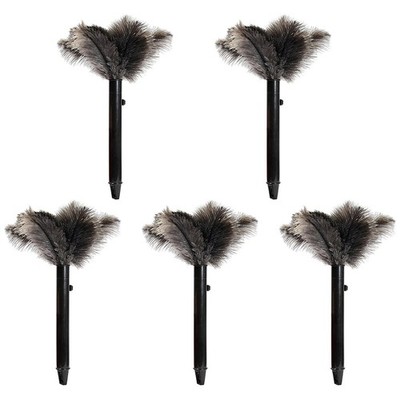 Retractable Ostrich Feather Duster for Cleaning, 15 Inch Fluffy and Natural F...