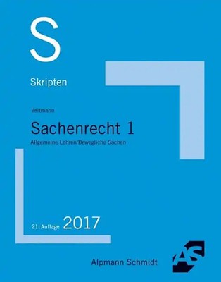 Skript Sachenrecht 1 ZUSTAND SEHR GUT
