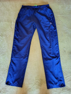 Sporthose Damen blau lang  von Erima mit Taschen Gummizug
