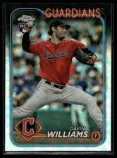2024 Topps Chrome Logofractor Edition Gavin Williams #15 Rookie Guardians