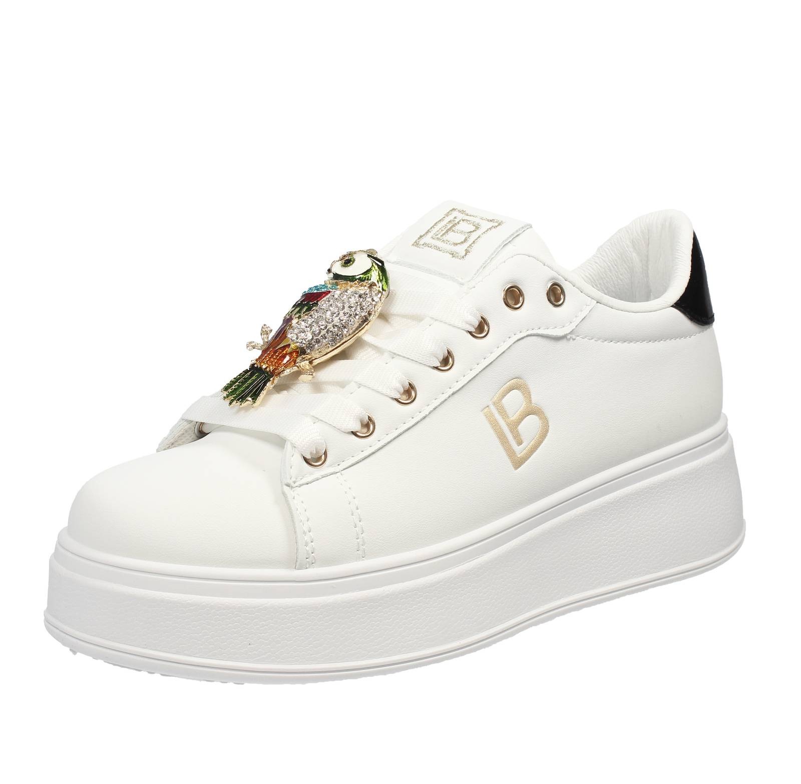 Laura Biagiotti Sneaker Plateau Wei - Gre 38 239 cm Damenschuhe 12590₽