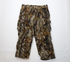 Vintage Streetwear Mens 2XL Faded Realtree Camouflage Insulated Wide Leg Pants