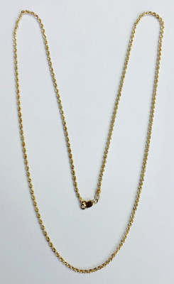 HSN Michael Anthony Jewelry Solid 10K Yellow Gold Glitter Rope