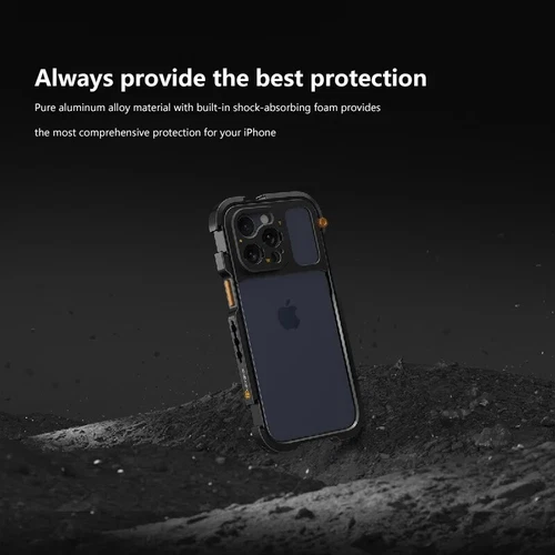 Fotorgear Mobile Video Camera Phone Cage Handle Grip Kit for iPhone 15 Pro Max - Picture 3 of 16