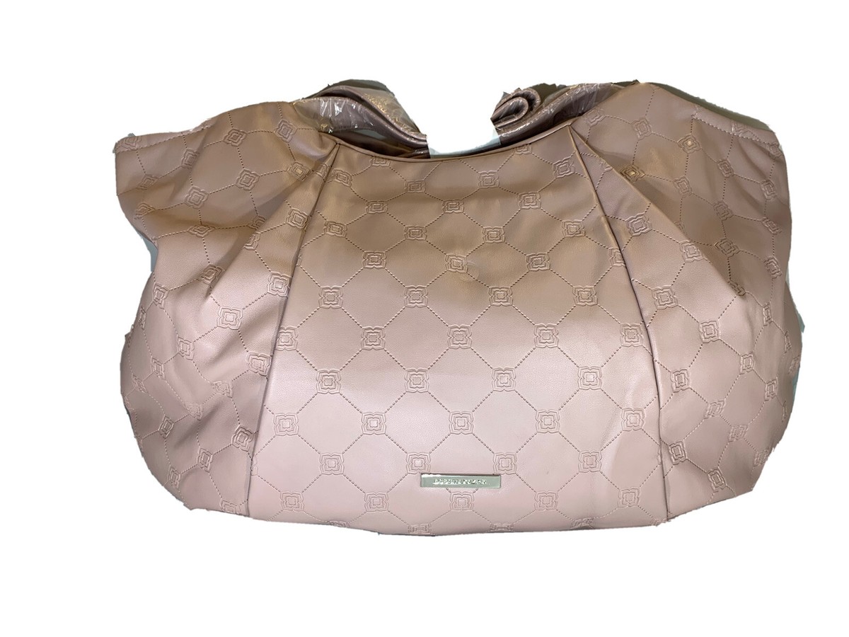 New Women’s BCBG Maxazria Soft Faux Leather Large Pale Pink Fragrance Tote  Bag - Main Image