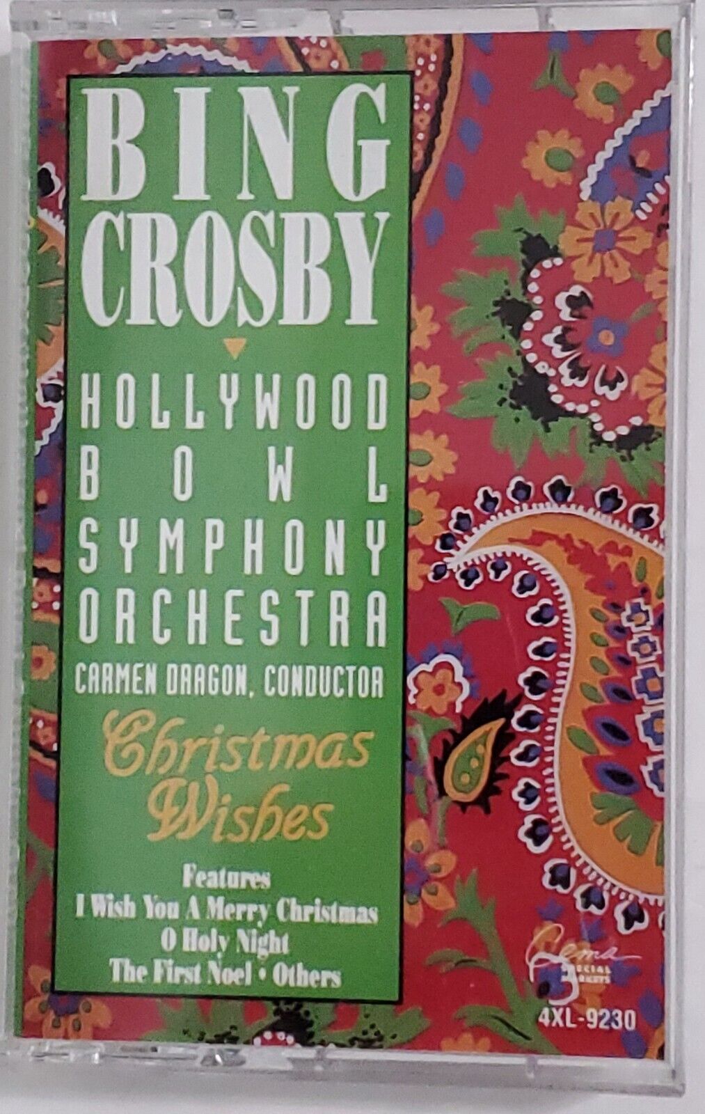 Bing Crosby Hollywood Bowl Symphony Orchestra: Christmas Wishes Cassette Tape