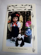  8" Ten Ping Asian Wardrobe Pattern, Kimono's, School Uniform 