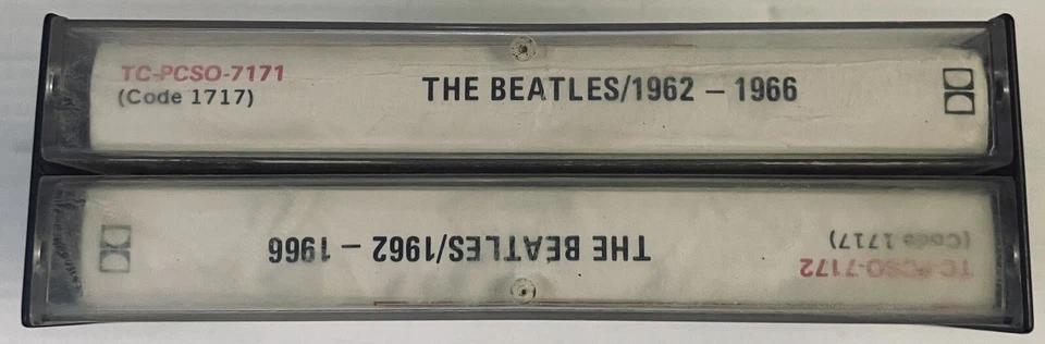 The Beatles 1962 - 1966 Music Cassette 1&2 Tape TC-PCSO-7171 Apple 1976 Big Case - Image 3 of 4