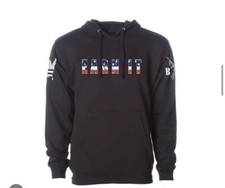 Men  s Unisex Black Patriotic Hoodies Earn It Usmc Usa America Flag XL