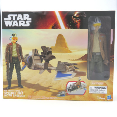 Star Wars The Force Awakens 12-inch Speeder Bike Poe Dameron Action Figure NEW